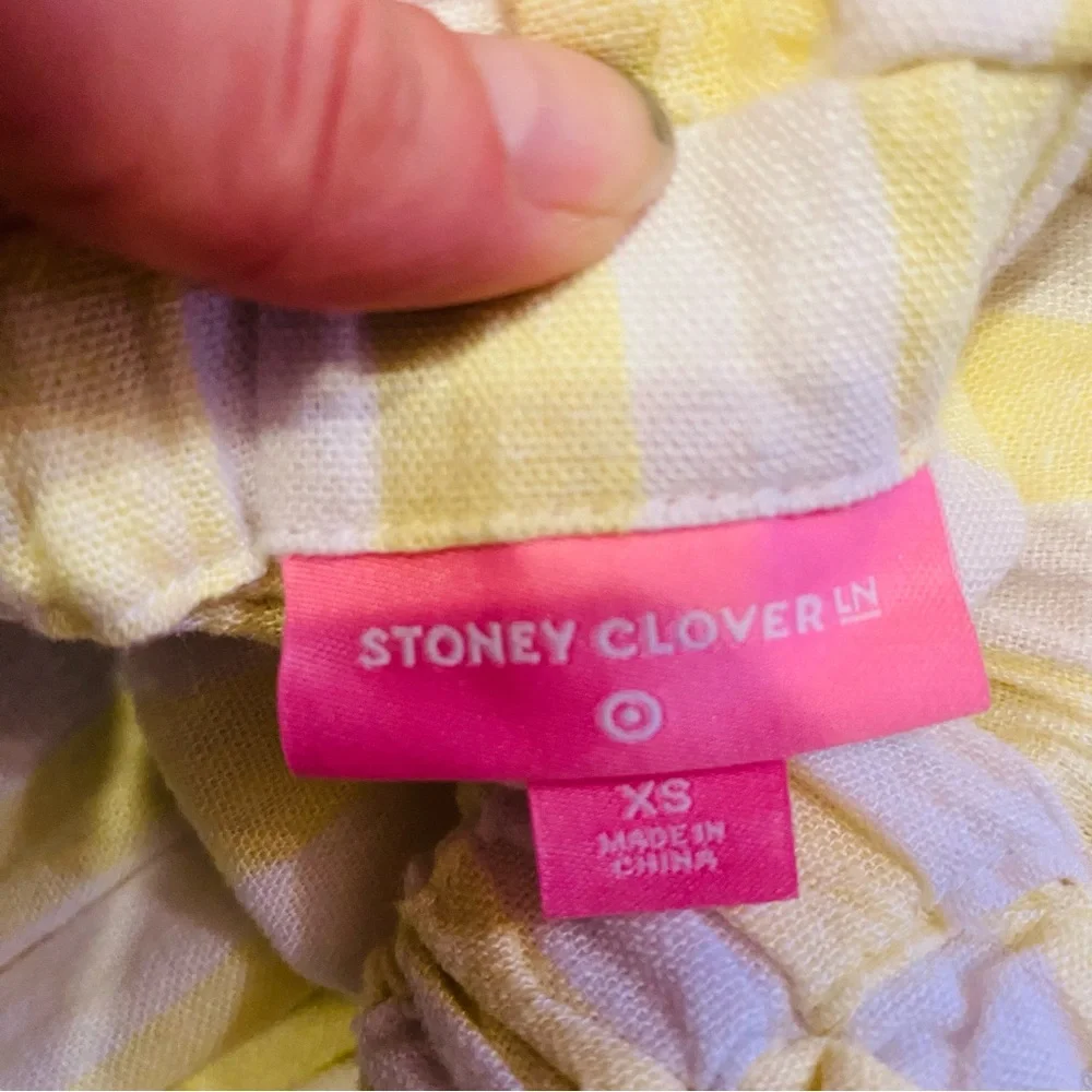 Stoney Clover Lane x Target Stripe Yellow Jumpsuit Size XS - Picture 9 of 11